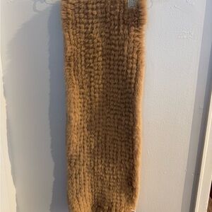Tan Faux fur stole